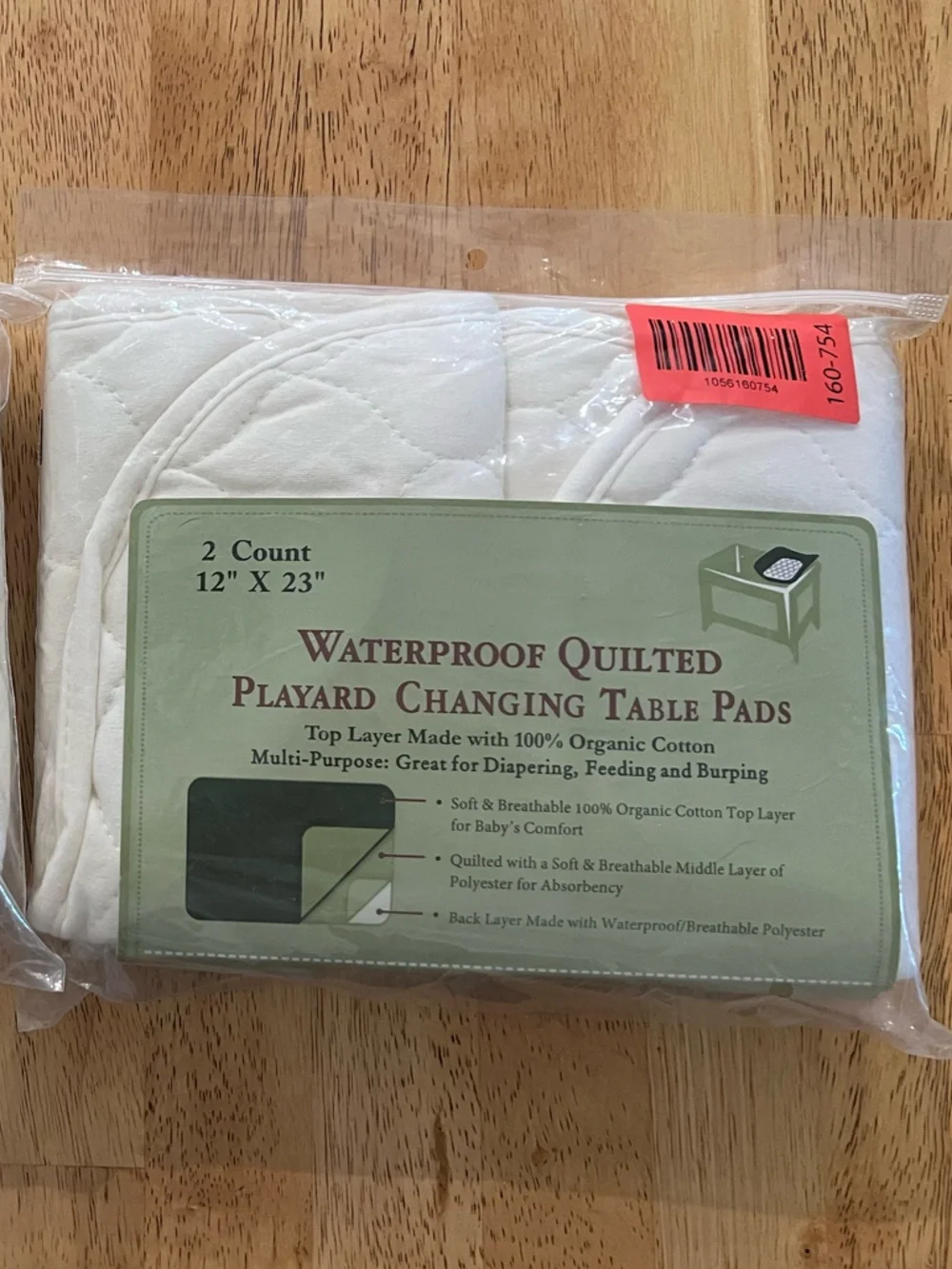 BRAND NEW Waterproof Quilted Playpad Changing Table Pads - 4 pack